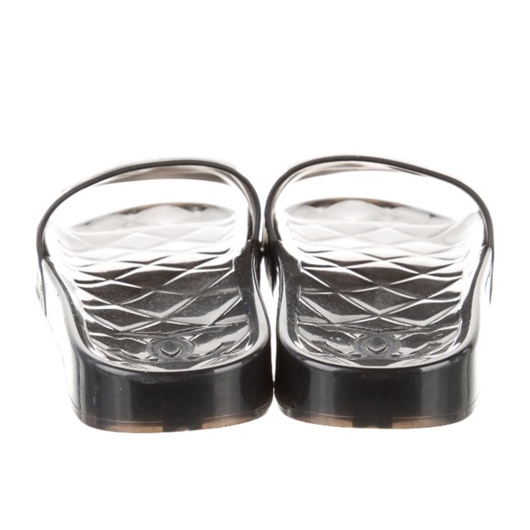 CHANEL BLACK RUBBER JELLY slide - Picture 11 of 14